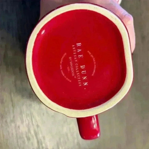 Rae Dunn Peppermint Mocha Mug w/ Whipped Cream Topper 20oz Christmas - Picture 4 of 5